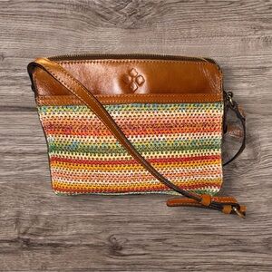 Patricia Nash Multicolor Woven Crossbody Bag